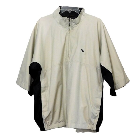 Dockers Golf Men's 1/4 Zip Short Sleeve Stain Resistant Windbreaker Jacket - Picture 1 of 7